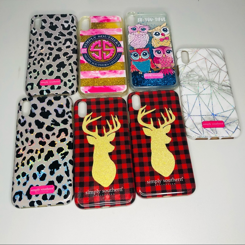 Simply southern cases for iPhone XS Max lot of 7
